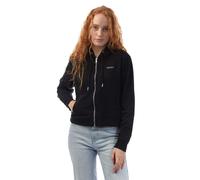 DKNY Women's Studded Logo Full Zip Hoodie - Black - Black - S