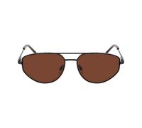 DKNY Women's Sunglasses DK117S - Black with Solid Brown Lens