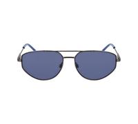 DKNY Women's Sunglasses DK117S - Satin Gunmetal with Solid Blue Lens