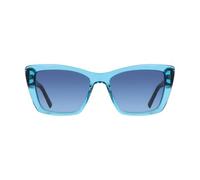 DKNY Women's Sunglasses DK554S - Crystal Turquoise with Double Gradient Blue+Green Lens