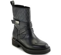 DKNY Women's Taeta Strappy Boot Motorcycle Boat, Black, 6.5 UK