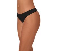 DKNY Women's THONG THREE PACK in Black | Size: Medium DKNY Black M