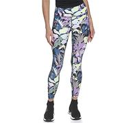 DKNY Women's Tight Printed High Waist Performance Leggings, Poseidon Jungle, S