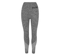 DKNY Women's Tummy Control Workout Yoga Leggings, Heather Grey, S