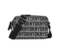 DKNY Women's Tutu Double Zip Camera Bag, Black Logo and Black
