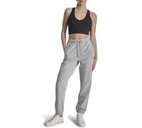 DKNY Women's Varsity Satin Aplique Logo with Pockets Sweatpants, Pearl HGR, XS