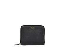 DKNY Women's Velita-Small Zip Around Billfold, Black and Gold