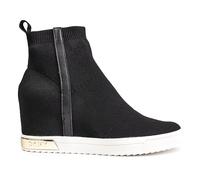 DKNY Women's Wedge Sneaker, Black Gold Cali, 5.5 UK