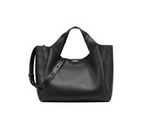 DKNY Women's Willa Satchel, Black/Silver, One Size
