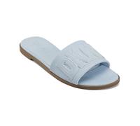 DKNY Women's Willow-Flat Slide Everyday Cushioned Insole Footwear Sandal, Celeste, 7 UK