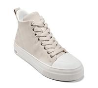 DKNY Women's Yaser Logo-Lace Up Mid Sneaker, Bone, 5 UK