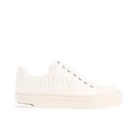 DKNY Women's York Varsity Lace Up Trainers in White