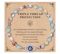 Dkodfi Natural Stone Stretch Bracelet for Women -Butterfly/Wave/Fish/Elephants Gift Friendship Bracelets, Mothers Day Birthday, Valentines Gifts, Retirement,Inspirational Gifts for Sister, One Size