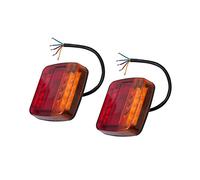 DKPMWD 12V Trailer Truck Caravan Taillight Rear Tail Light Brake Stop Lamp Turn Signal Number Plate Boat Pickup 2Pcs Car Rear Bumper Light