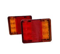 DKPMWD 2PCS 12V 24V Trailer Tail Lights Lorry Brake Rear Side Waterproof Lamp Indicator Turn Signal For Truck Caravan Van Boat Car Rear Bumper Light(12-80V)