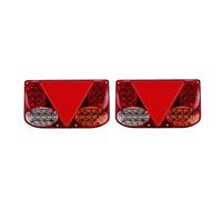 DKPMWD 2PCS 12V Car Truck Tail Light Taillight Brake Rear Signal Lamps Indicator For Van Lorry Trailer Caravans Camper Car Rear Bumper Light