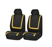 DKPMWD Car Seat Covers For Dodge For Avenger For Caravan For Charger Fabric Car Seat Covers Auto Cushion Protection Cover Parts Car Seat Protectors(4Pcs Yellow)