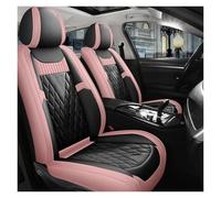 DKPMWD Car Seat Covers Leather Car Seat Covers For Subaru For Forester 2009 2014 For Impreza 2008 For Legacy Xv 2018 For Outback Interior Accessories Car Seat Protectors(Black Pink)