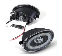 DKPMWD Led Fog Lights 2Pcs LED Fog Lamps Angel Eyes For Accord 2008-2013 For JAZZ For FIT 2012-2014 For Civic 2009-2015 DRL 12V(With Angel Eyes)