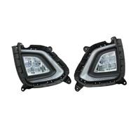 DKPMWD Led Fog Lights For Hyundai For Creta IX25 2017 2018 2019 2020 Car Accessories LED Daytime Running Light Fog Lamp Cover With Yellow Turn Signal