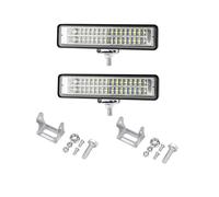 DKPMWD Lights Headlight Assembly Automotive 28 LED 12V Work Light 6-inch Straight And Double Row 84w Off-road Front Headlight Auxiliary Searchlight Headlight Glass Cover