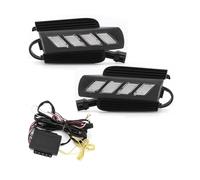 DKPMWD Lights Headlight Assembly For Toyota For Prado 120 For Land For Cruiser LC120 FJ120 2003-2009 LED DRL Headlight Driving Lamp With Controller Wire Harness 1 Set Headlight Glass Cover