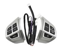 DKPMWD Steering Wheel Control Switch 1Set Car Steering Wheel Control Buttons With Cables For Mitsubishi For Lancer X For Outlander For ASX For Colt For Pajero For Sport(1Set)