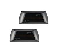 DKPMWD Turn Signal Lights For Opel For Astra H MK5 For Insignia For Zafira For Corsa D MK4 For Meriva For Adam Dynamic Turn Signal Light Side Marker Sequential Blinker 2pcs(Black)