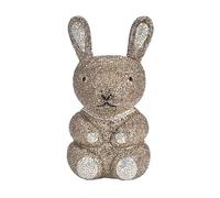 DKQXEIM Women Cute Rabbit Shape Rhinestone Evening Bag Chic Animal Crystal Clutch Glitter Full Diamond Purse for Prom Party, Dark Gold