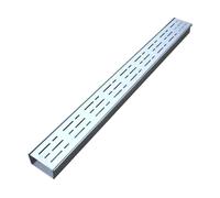 DKRAHRJJ Stainless Steel Trench Drain Kit, Removable Channel Drains and Grates, Rectangular Narrow Water Trench Drainasystem/Sier/100 * 10 * 4Cm