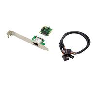 DKSooozs 1 Piece 2.5Gb Network Card 2500Mbps Gigabit Ethernet Card Lan Adapter 1 Port RJ45 Mini PCIe Network Adapter for PC Desktop