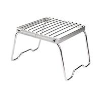 DKSooozs 1 Piece Multifunctional Folding Campfire Grill Stainless Steel Outdoor Wood Stove Stand