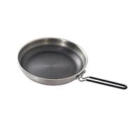DKSooozs 1 Piece Outdoor Stainless Steel Honeycomb Shading Non-Stick Pan Camping BBQ Frying Pan Induction Cooker Gas Stove Folding Wok