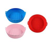 DKSooozs 3-Pack 7.5 Inch Air Fryer Basket Reusable Air Fryer Linerd Basket Air Fryer Accessories for 3QT to 5QT