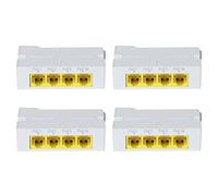 DKSooozs 4Pcs 3 Port POE Extender IEEE802.3Af 10/100/1000Mbps 1 to 3 Network Switch Repeater for PoE Switch NVR IP Camera AP Replacement Spare Parts