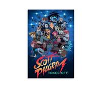 DKTCNRSP Scott Pilgrim Takes OffPoster Canvas Art Oil Painting Wall Painter Home Decorative Music Album Celebrity Decorative Painting Classical Decorative Wall ArtUnframe-style-3608x12inch(20x30cm)