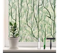 DKTIE Window Privacy Film, Static Window Cling Decorative Window Decals Vinyl, Stained Glass Non Adhesive Window Sticker for Home Windows 17.7In.by 78.7In.