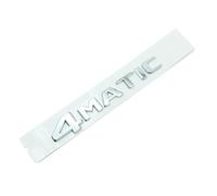 DKTR 3d 4Matic Logo Car Trunk Emblem Letters Sticker Compatible With Mercedes GLE 450 ML 320 CDI C300 GLK 350 R350 GLA GLC 300 250 Accessories (Color : Glossy Silver)