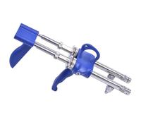 DKULMN Semi-automatic Livestock Syringe,Veterinary Double Needle Syringe 0.1-1ML Adjustable for Cow Goat Sheep Pig