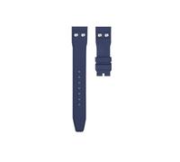 DKWOIS 20mm 21mm 22mm Nature Soft Fluororubber FKM Rubber Watchband Compatible With IWC Strap Big Pilot Portofino TOP Watch Band With Rivet(Blue,20MM_SILVER FOLDING CLASP)