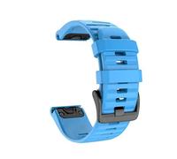 DKWOIS 22 20 26MM QuickFit Strap Compatible With Fenix 6X 6 6S Pro Silicone Watch Band Compatible With Fenix 7S 7X 7 5X 5 5S 945 965 Epix Gen 2 Correa(Blue,26mm Fenix 6X 6XPro)