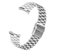 DKWOIS 22mm Diving Stainless Steel Strap Compatible With Casio Duro Mdv107-1A MDV106-1A Replace Watch Band Men Metal Folding Buckle Bracelet Logo(3 parts)