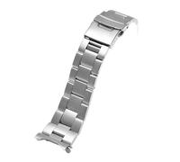 DKWOIS 22mm Diving Stainless Steel Strap Compatible With Casio Duro Mdv107-1A MDV106-1A Replace Watch Band Men Metal Folding Buckle Bracelet Logo(Silver)