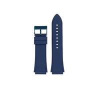DKWOIS 22mm Rubber Watch Strap Blue Silicone Rubber Bracelet Compatible With GUESS W0247G3 W0040G3 W0040G7 GC Watchband Men’s Wristband 22MM(Blue-blue bucke)