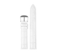 DKWOIS Bright Cowhide Watchband Soft Watch Belt 12mm 14mm 16mm 18mm Ladies Genuine Leather Strap Compatible With Casio Citizen Fossil Purple White(White-steel pin,16mm)