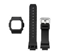 DKWOIS Compatible With Casio G-Shock DW-5030/GLX-5600/GW-M5610 Modified Watch Strap Protective Case Resin Bezel Band Replacement Kit Bracelet Tool(Matte Black,For 5610 series)
