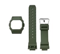 DKWOIS Compatible With Casio G-Shock DW-5030/GLX-5600/GW-M5610 Modified Watch Strap Protective Case Resin Bezel Band Replacement Kit Bracelet Tool(Matte Army Green,For 5610 series)