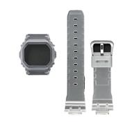 DKWOIS Compatible With Casio G-Shock DW-5030/GLX-5600/GW-M5610 Modified Watch Strap Protective Case Resin Bezel Band Replacement Kit Bracelet Tool(Matte Translucent,For 5600 series)