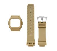 DKWOIS Compatible With Casio G-Shock DW-5030/GLX-5600/GW-M5610 Modified Watch Strap Protective Case Resin Bezel Band Replacement Kit Bracelet Tool(Matte Beige,For 5600 series)