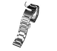 DKWOIS Compatible With Casio PRG-600YB/PRG-650/PRW-6600 GA2000 Stainless Steel Strap 24mm Men's Black Metal Solid Wrist Watch Band Bracelet(B silver)